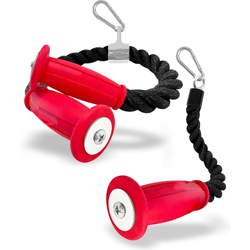 Sports Equipment Near Me - Ergonomic Tricep Ropes Non-Slip Cable Attachment
