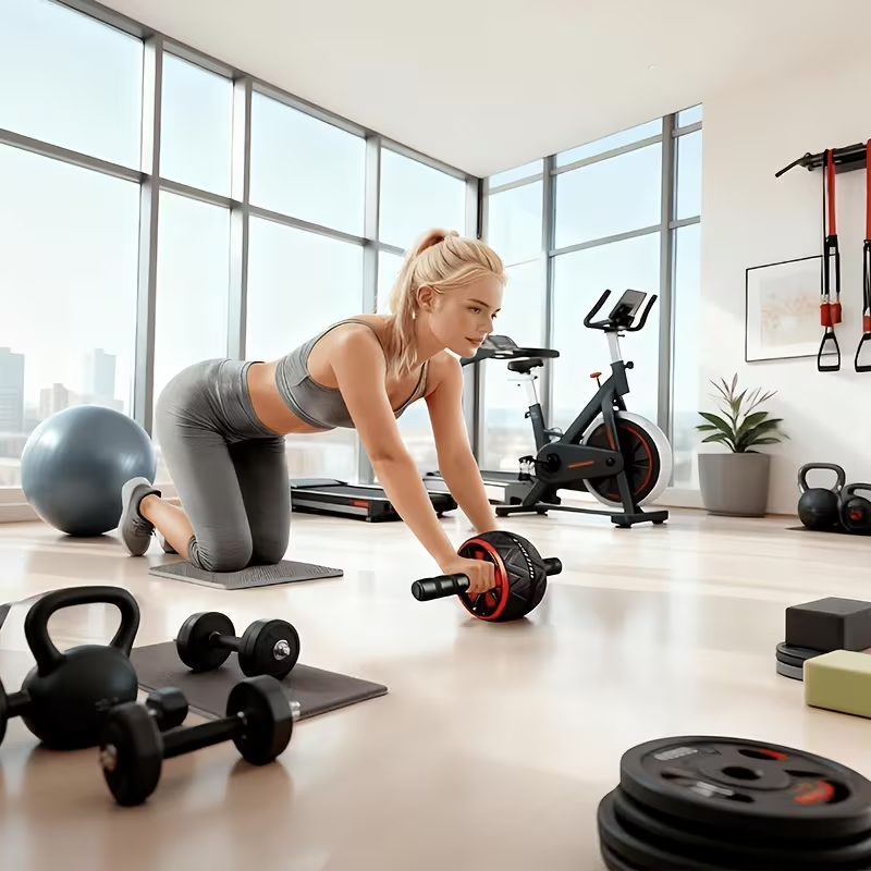 Ab Roller Wheel and Knee Mat,  - Sports Equipment Near Me recension och pris