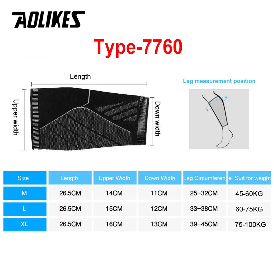 AOLIKES 1PCS Sports Compressio - Sports Equipment Knee Support recension och pris